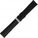 Pex Horlogebandje Stitched Zwart 12mm