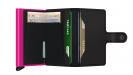 Secrid Mini Wallet Portemonnee Matte Black & Fuchsia