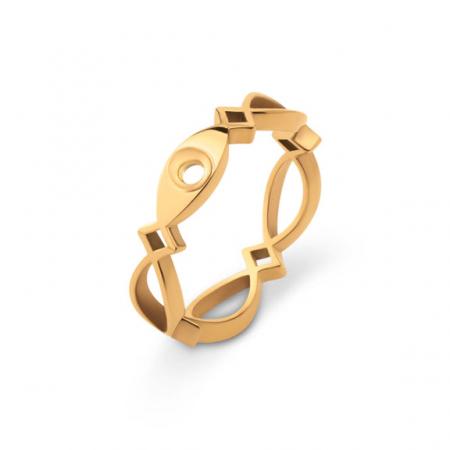 Melano Twisted Ring Trix Goud