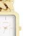 OOZOO Horloge met Schakelarmband Goud/Wit | C11272