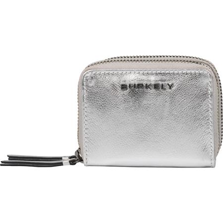Burkely Double Zip Around Wallet Portemonnee Rock Ruby Speedy Silver