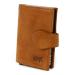 Bear Design Portemonnee met RFID Creditcardhouder Elsie Cognac