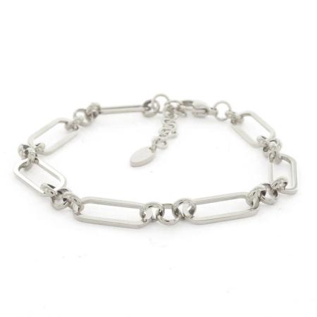 Kalli Schakel Armband Anker Zilver | 2619