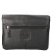 Leather Design Schoudertas met Overslag Revival Vintage Zwart
