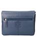 Leather Design Schoudertas met Overslag Revival Vintage Navy