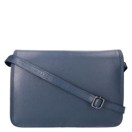 Leather Design Schoudertas met Overslag Revival Vintage Navy