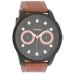 OOZOO Timepieces Horloge Zwart/Bruin | C8208
