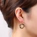 Day&Eve Oorbellen Small Beads Circle Black Mix | Goud