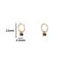Day&Eve Oorringen Heart + Bead Zwart | Goud