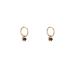 Day&Eve Oorringen Heart + Bead Zwart | Goud