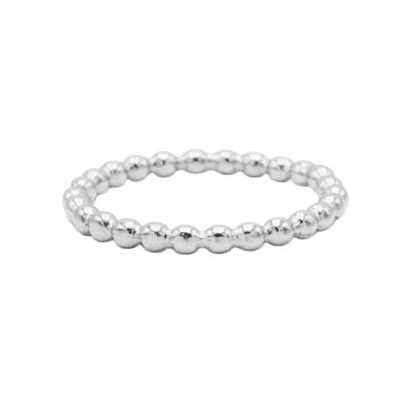 Karma Ring Dots Plain Zilver