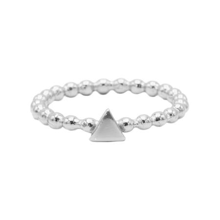 Karma Ring Dots Triangle Zilver