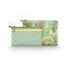 Pip Studio Toilettas Set Caryn Cosmetic Bag Combi Matata Green