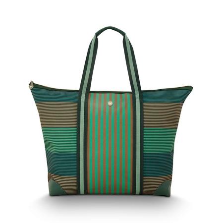 Pip Studio Tilda Tote Bag Large Stripe Green