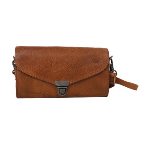 Bear Design Envelop Schoudertasje Pascalle Cognac