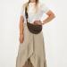 Charm London Corduroy Moonbag Schoudertas Valley Donker Bruin