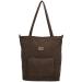 Charm London Corduroy Shopper/Schoudertas Valley Donker Bruin