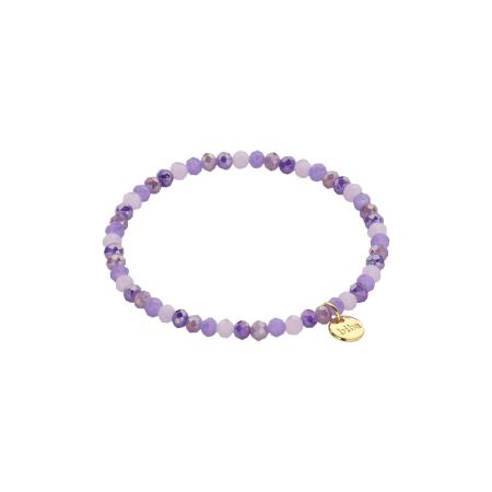 Biba Kralen Armband Paars Mix | 4 mm