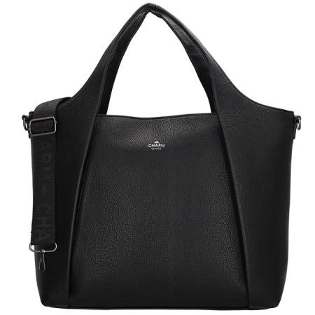 Charm London Laptoptas 15.6'' Mulberry Street Zwart