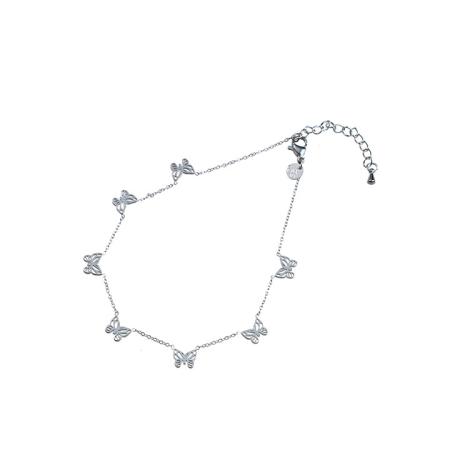 Day&Eve Enkelbandje Butterfly | Zilver