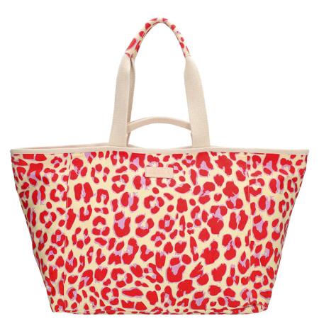 PE Florence Strandtas Leisure Leopard Red