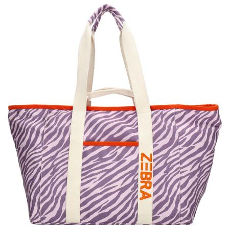 Zebra Trends Strandtas Elise Lila Zebra