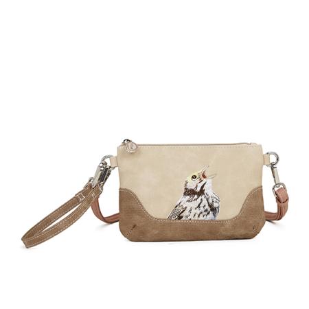 Hi-di-hi Schoudertas/Clutch/Portemonnee Melody Beige