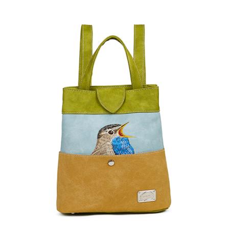 Hi-di-hi Rugzak/Schoudertas Song Song Blue Geel/Groen