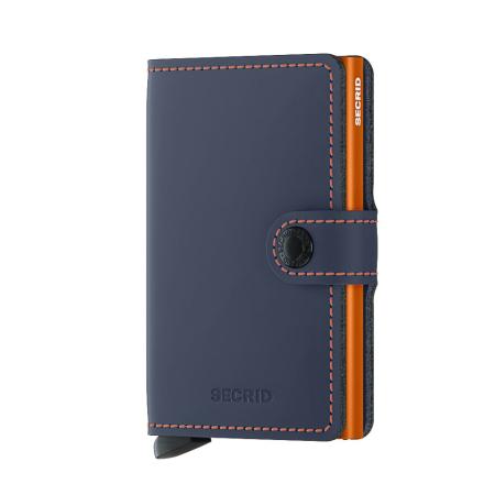Secrid Mini Wallet Portemonnee Matte Nightblue & Orange
