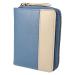 Leather Design Zip Around Portemonnee RFID Revival Vintage Fairyblue