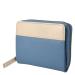 Leather Design Zip Around Portemonnee RFID Revival Vintage Fairyblue