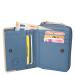 Leather Design Zip Around Portemonnee RFID Revival Vintage Fairyblue