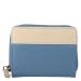 Leather Design Zip Around Portemonnee RFID Revival Vintage Fairyblue