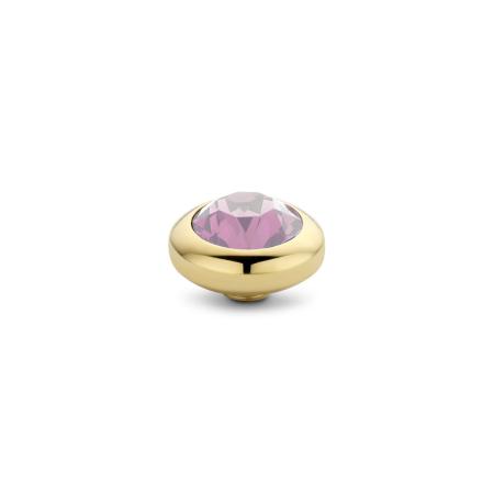 Melano Vivid Basic CZ Steentje Pink | Goud