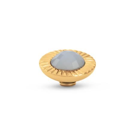 Melano Vivid Sunburst Steentje Soft Blue | Goud