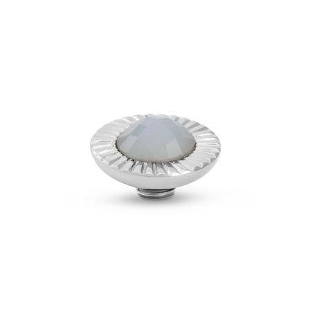 Melano Vivid Sunburst Steentje Soft Blue | Zilver