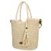Beagles Rieten Shopper/Schoudertas Lanzarote Light Natural