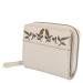 Leather Design Zip Around Portemonnee RFID Revival Vintage Lola Off White