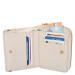 Leather Design Zip Around Portemonnee RFID Revival Vintage Lola Off White