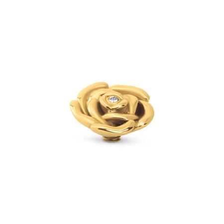 Melano Vivid Rosy CZ Steentje | Goud