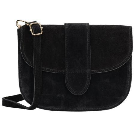 Charm London Suède Schoudertas Anna Zwart