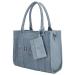 Charm London Shopper/Schoudertas Bond Licht Blauw