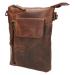 Leather Design Schoudertasje Hunter Bruin