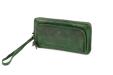 Bear Design Zip Around Portemonnee / Clutch Isa Groen