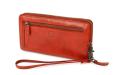 Bear Design Zip Around Portemonnee / Clutch Isa Rood