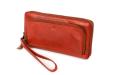 Bear Design Zip Around Portemonnee / Clutch Isa Rood