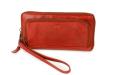 Bear Design Zip Around Portemonnee / Clutch Isa Rood