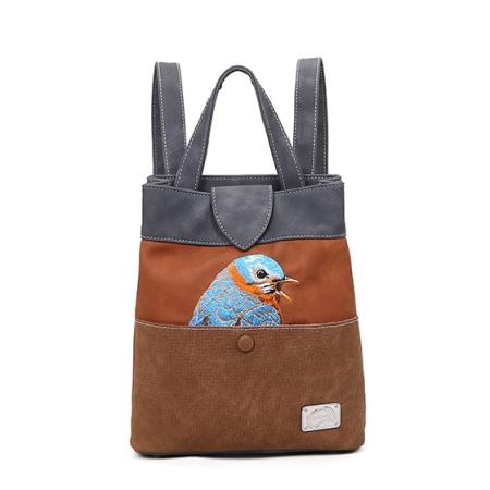 Hi-di-hi Rugzak/Schoudertas Song Song Blue Cognac/Donker Grijs – PRE ORDER: LEVERBAAR VANAF SEPTEMBER 2025