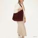 Charm London Suède Shopper Elisa Bordeaux