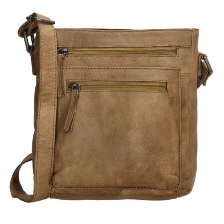 Beagles Leather Schoudertas Maspalomas Taupe